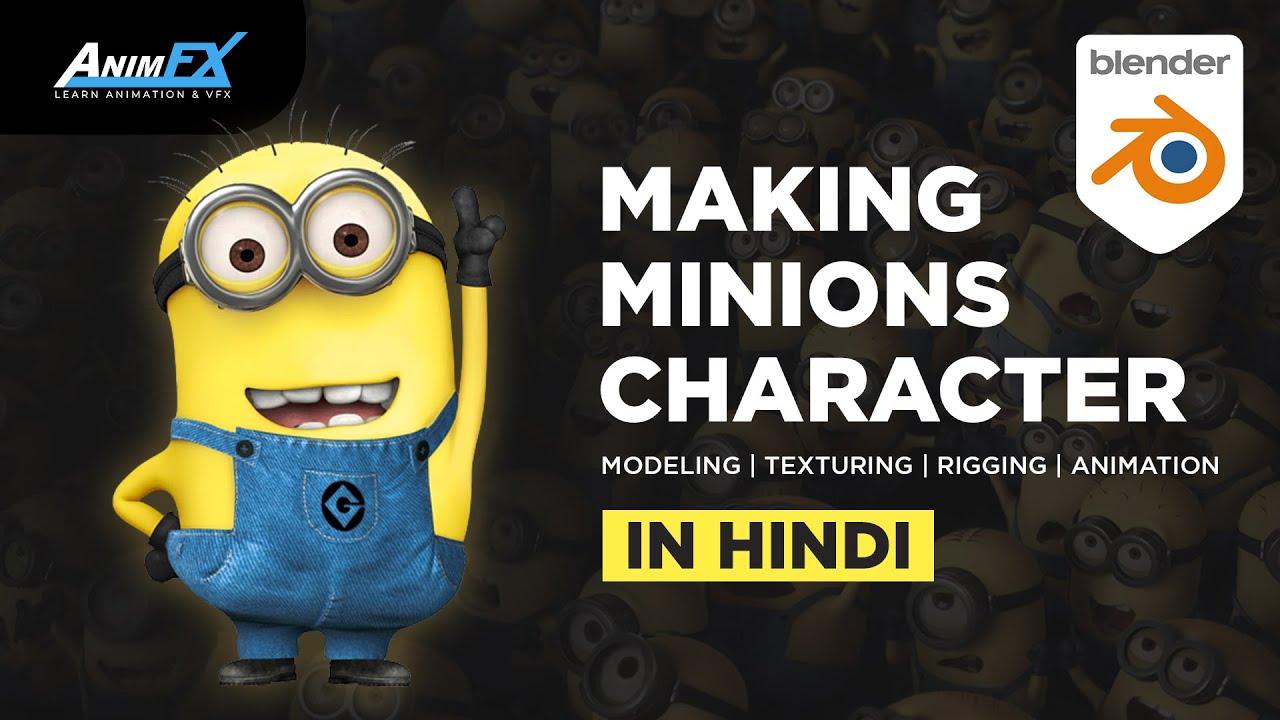 Creating a Minions Cartoon Character in Blender